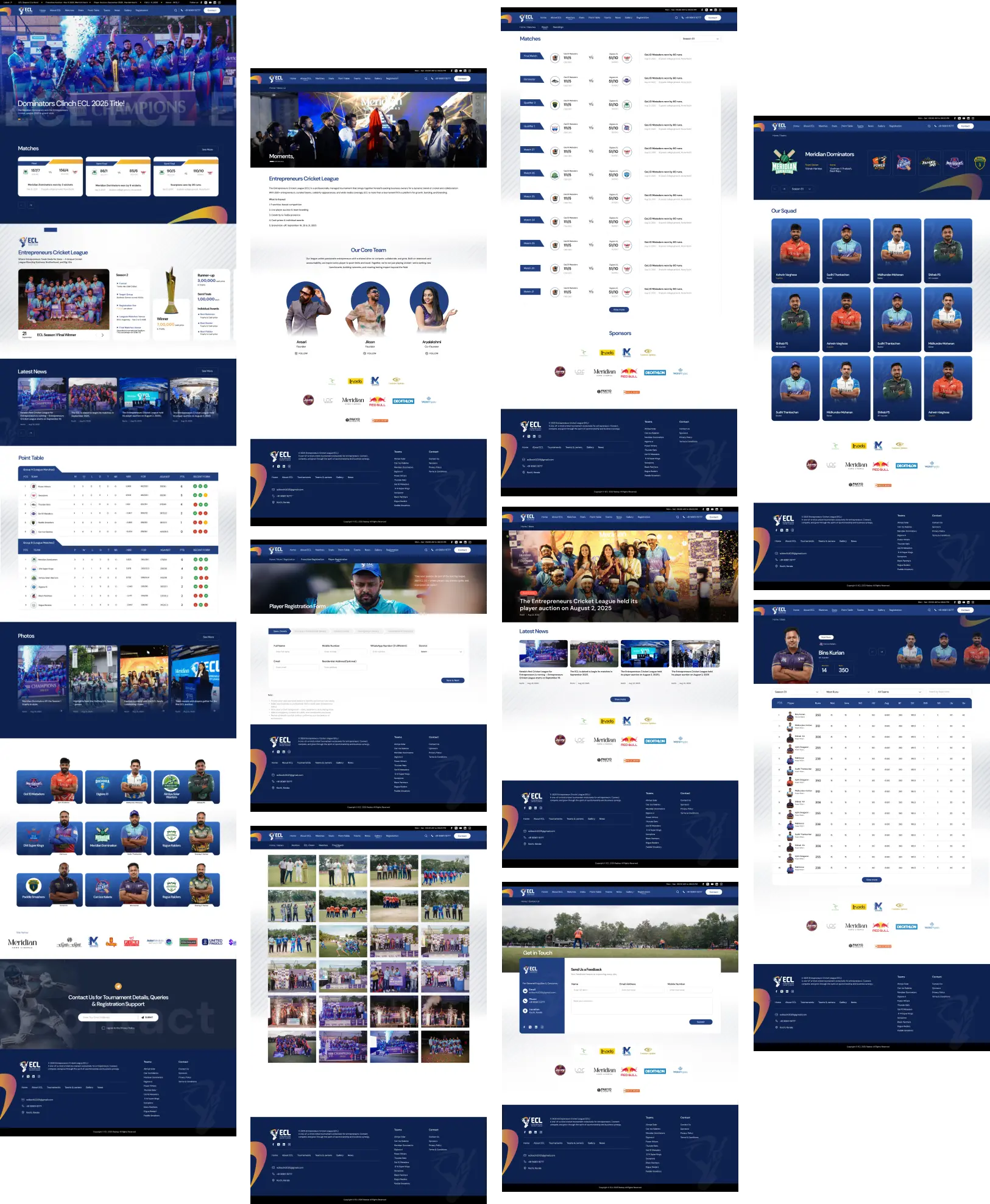 Entrepreneurs Cricket League Full Page Layout 1